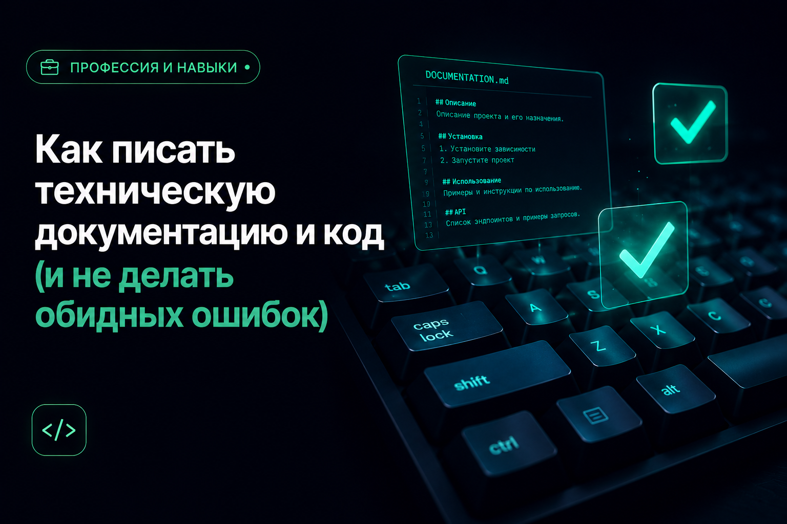 Как писать техническую документацию и код (и не делать обидных ошибок)